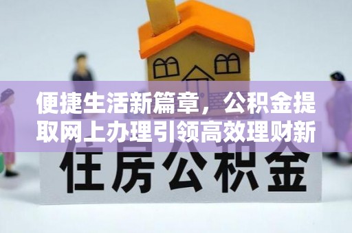 阳新便捷生活新篇章，公积金提取网上办理引领高效理财新趋势