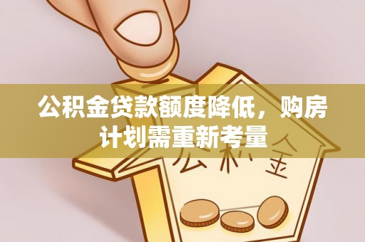 阳新公积金贷款额度降低，购房计划需重新考量