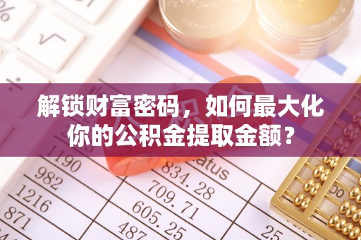 阳新解锁财富密码，如何最大化你的公积金提取金额？