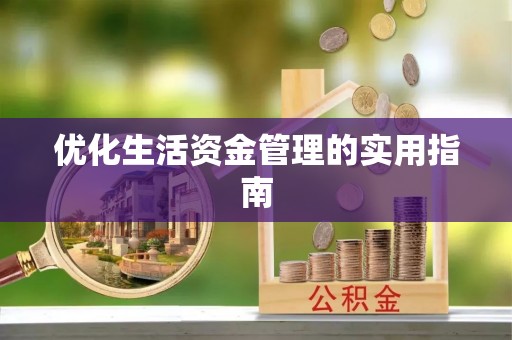 阳新优化生活资金管理的实用指南